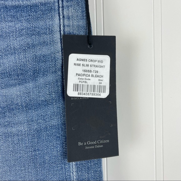 CITIZENS OF HUMANITY Agnes Mid Rise Crop Bleach - Picture 5 of 8